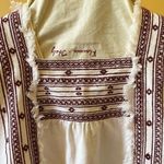 Whistles Selina Embroidered Frayed Cotton Sack Dress Mini Ivory Size 2 Small Photo 8