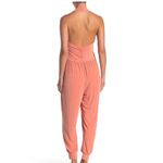 Free People Movement Elegant Peach Halter Jumpsuit sz Medium Pink Photo 5