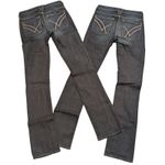 William Rast 🆕 Womens 26 Sadie Slim Straight Jeans Dark Denim Wash 2 Pair NEW Photo 0