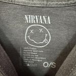 Nirvana Nevermind Smiley Distressed Grunge Rock Band Tee O/S Photo 3