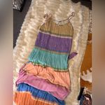 Current Air  Colorful Striped Maxi Dress Photo 5