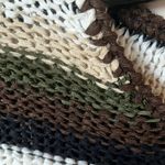 Karen Kane  Lifestyle Petites Medium Sweater Womens Pullover Striped Crochet Photo 11