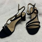 IDIFU Strappy 2 Inch Kitten Heel Open Toe Dance Bridal Dress Shoes Black Size 7 Photo 0