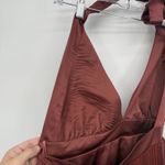 BCBGMAXAZRIA BCBG Generation Red Multi Halter Dress Pleated Mini Cocktail Size 4 Photo 12