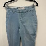 Frank &‎ Eileen Womens The Italian Chino 1975 Light Blue Wash Denim Raw Hem NEW Size 0 Photo 2