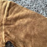Double Zero Caramel Suede Cropped Hoodie Photo 9