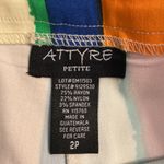 Attyre Orange and Green Mini Pencil Skorts Wear size 2P BNWOT Photo 6