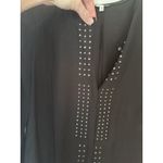 Gerard Darel  Womens Black Semi Sheer Long-Sleeve Blouse Shirt Top Size 36 Silk Photo 10