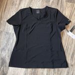 infinity  Women's Sz XL Scrub Top BLACK Nursing Pharmacy Medical Workwear NWT #35 Photo 0