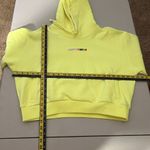 Teddy Fresh  Hoodie Womens XL Highlighter Neon Yellow Cropped‎ 100% Cotton Beaded Photo 1