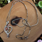 I Love You To The Moon And Back Rose Heart Sterling Silver Necklace Photo 0