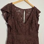 City Chic NWT CITY‎ CHIC Sienna Lace Dress In Mocha Brown Size XS/14 Photo 2