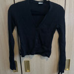 Abercrombie & Fitch Black Abercrombie Cardigan Knit Photo 0