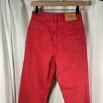 BDG Urban Outfitters Womens Jeans Red High Rise Straight Leg Raw Hem Size‎ 26 Photo 10