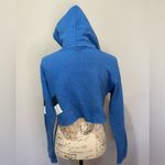 Phat Buddha Vandam Stripes Cropped Hoodie sz‎ Small Blue Photo 5