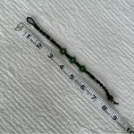 Macrame necklace and bracelet handmade bundle handmade black green metal beads Photo 9