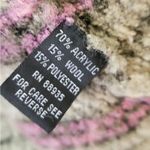 Michelle Nicole Wool Blend Striped Fringe Sweater Green Size M Photo 3