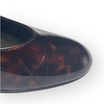 Stuart Weitzman new  ᪥ Nusimple Patent Demi Wedge Heel Loafer ᪥ Cognac Tortoise 7 Photo 10