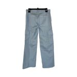Hudson Jeans Hudson Women’s Cargo Pants Size 28 Light Grey Blue Wide Leg Stretch Cotton Photo 5