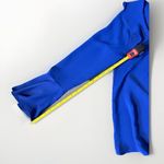 Anthropologie Everly long sleeve ruffled royal blue small Photo 4