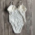 Lace Floral Bodysuit White Medium Photo 2