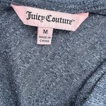 Juicy Couture Womens PlungeV Neck Lightweight Short Sleeve Heather Gray Top Med Photo 5