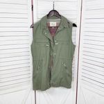 Thread & Supply Aztec Southwestern Print Knit Back Utility Vest Green Small Photo 7