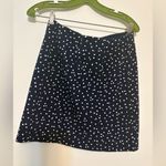 Anthropologie  Maeve Blue White Polka Dot Mini Skirt Buttons Size XS Photo 2