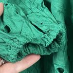 Ronni Nicole RN Studio Eyelet Dress Women's Size 1X Green 3/4 Sleeve Lined NEW Photo 3