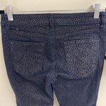 Ann Taylor  Loft Navy and Gold Spotted Modern Skinny Pants Size 26/2P Photo 4
