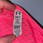 Under Armour heat gear scoopneck cap sleeve open mesh back top pink small Photo 9