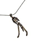 Vintage Style Gold Tone Rhinestone‎ Crystal Dangle Drop Necklace Women Y2K Photo 1
