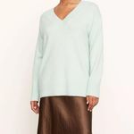 Vince  Plus 3X Women’s Sweater Fluorite Green Wool Cashmere V Neck Pullover $465 Photo 0