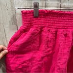Three Dots Shorts Women's XS Hot Pink Gauze Pull On Athletic Bottoms Photo 2