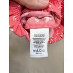 1. State  Womens Pink White Ruffled Smocked Spaghetti Strap Crop Top Size XS Photo 5