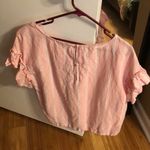 Kaari Blue  blouse orange with white stripe xl women’s top Photo 4