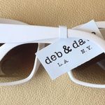 New Deb & Dave White Gold Accent Sunglasses Photo 2