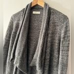 Abercrombie & Fitch Gray Draped Waterfall Open Cardigan - Wool Blend Photo 1