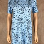 Jenni Blue Cheetah Print Short Sleeve Knit Nightgown NWT XS Photo 5