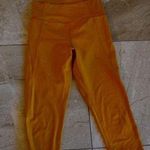 Girlfriend Collective  Mustard Yellow High Waisted Legging crop below knee medium Photo 0