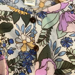 Monteau Floral Boho Smocked Crop Top size large Photo 4