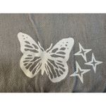 SheIn  High Waist Wide Leg Distressed Butterfly Jeans Woman’s Sz 6 (M) Photo 8