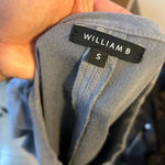 William B  BLUE FAUX SUEDE SHORT SLEEVE TOP Photo 2