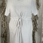 Athleta  Crosscurrent Cover Up Dress M Gray Lounge Travel Drawstring Waist‎ Tunic Photo 0