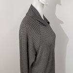 Lou & grey  Loft Brown and Black Houndstooth Knit Mock Turtleneck Top Size Small Photo 2