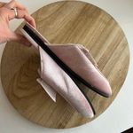 Victoria's Secret VS Y2K Pink Velour Velvet Bow Sequin Embellished Almond Toe Mules - 7 Photo 3