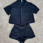 Fabletics Terry Button‑Front Shirt & Drawstring Short Set Photo 0