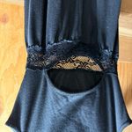 Wet Seal Black Y2K vintage fit & flare Lace open back Dress Size Small EUC Photo 3