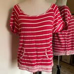 Paper Crane Large Pink Striped Top Photo 0
