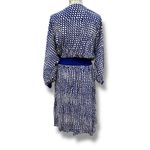 Anthropologie  Maeve Size M Gemma Blue White Geometric Dolman Sleeve Dress Photo 6